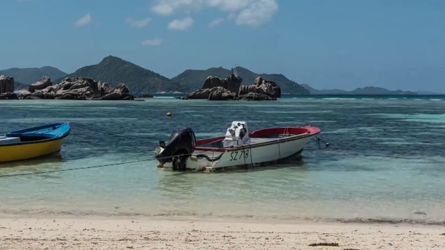非洲塞舌尔群岛海边风光视频素材