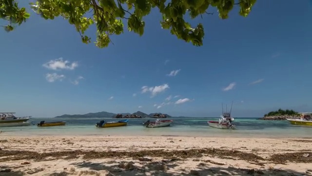 非洲塞舌尔群岛海边风光视频素材
