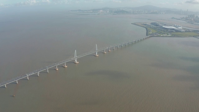航拍港珠澳大桥视频素材