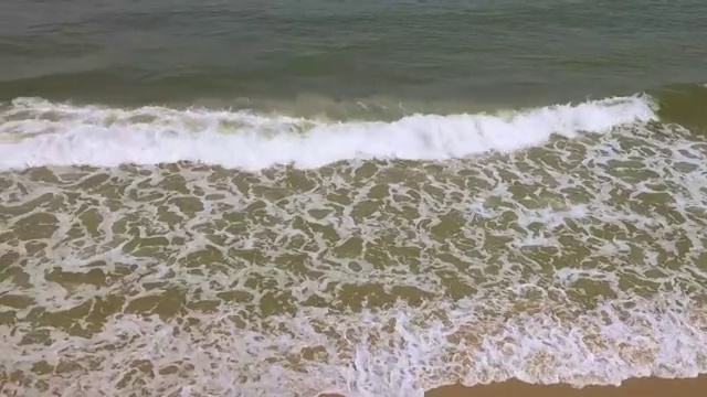 航拍广东省阳江市海陵岛沙滩视频素材