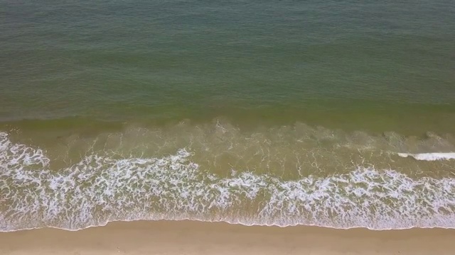 航拍广东省阳江市海陵岛沙滩视频素材