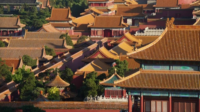 北京：紫禁城日落视频素材
