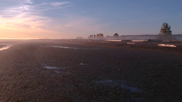 加拿大海岸线海滩日出视频素材