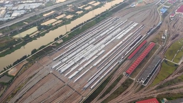 中国高铁动车组航拍延时视频购买