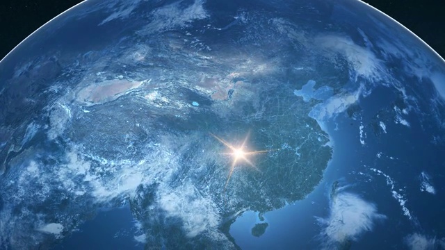 重庆涪陵区 涪陵区 涪陵区地图 涪陵区宣传片 地球俯冲涪陵区视频素材