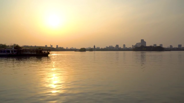 嘉兴南湖延时摄影4K视频素材视频素材