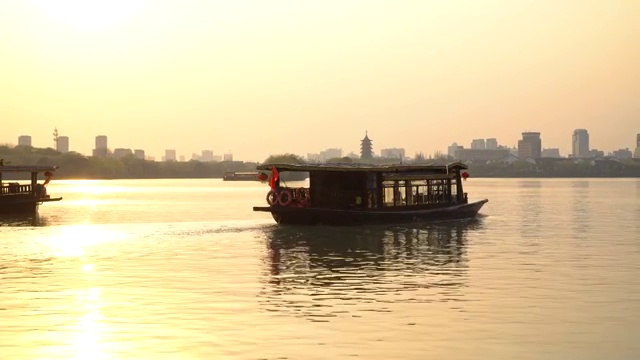 嘉兴南湖延时摄影4K视频素材视频素材