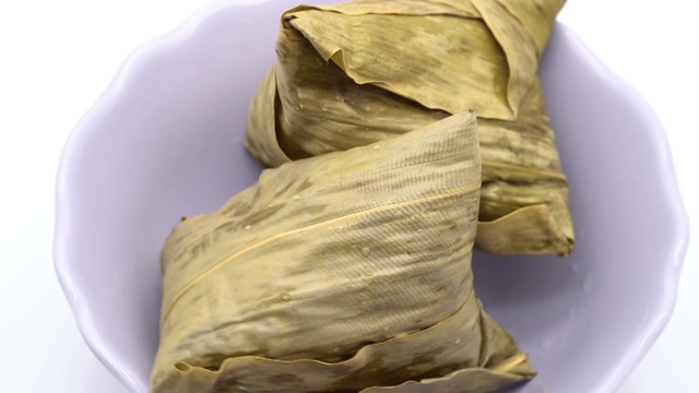 中国传统美食粽子4K视频素材视频素材