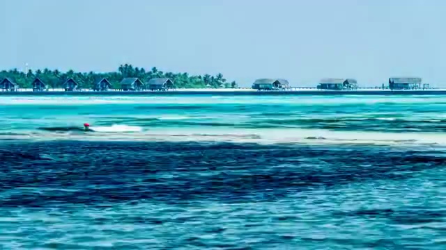 马尔代夫海岛自然风光延时摄影视频素材