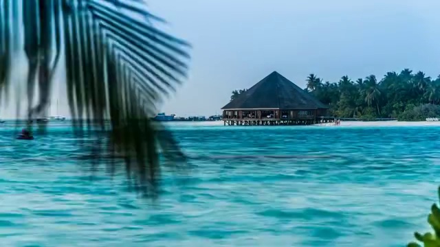 马尔代夫自然风光延时摄影视频素材