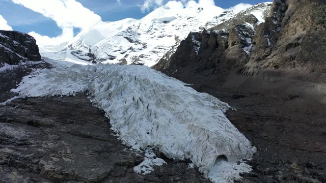西藏冰川风光视频素材
