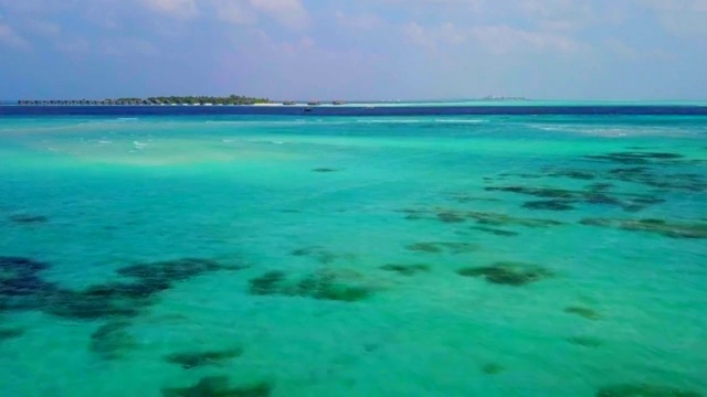 马尔代夫自然风光航拍视频素材