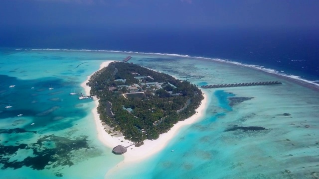马尔代夫自然风光航拍视频视频素材