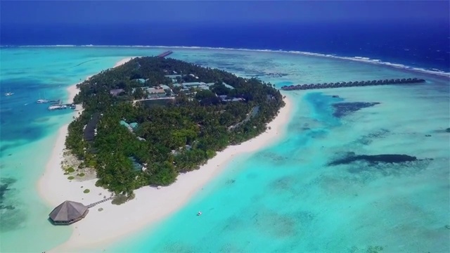 马尔代夫自然景观航拍视频视频素材