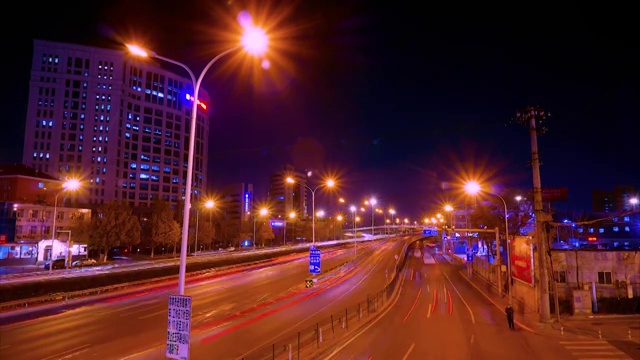 夜色北京城视频素材