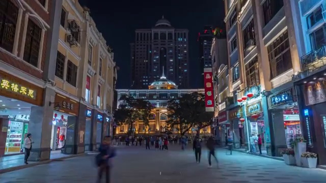 广州北京路大范围延时视频视频素材