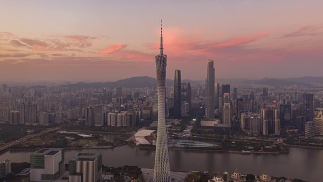 广州城市风光航拍延时视频视频下载