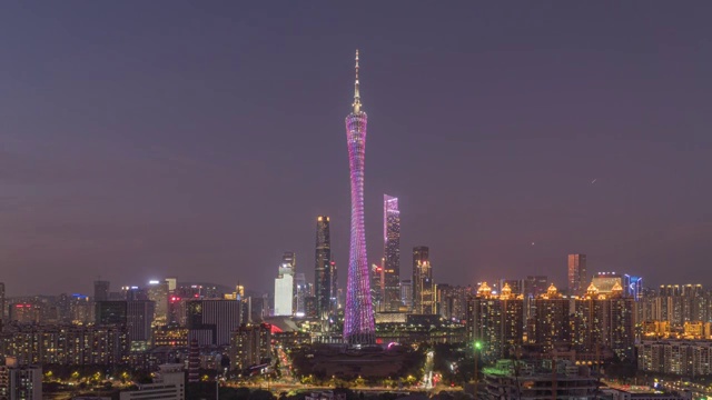 广州城市风光延时视频视频素材