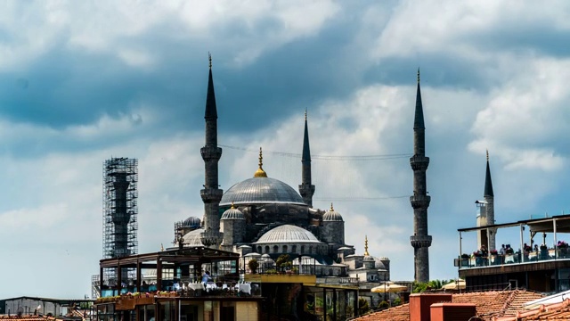 伊斯坦布尔蓝色清真寺视频素材