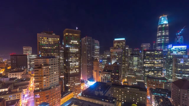 美国旧金山城市风光延时摄影视频素材