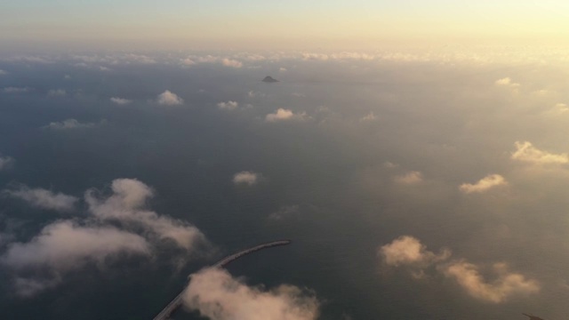 日落海岛云景视频素材