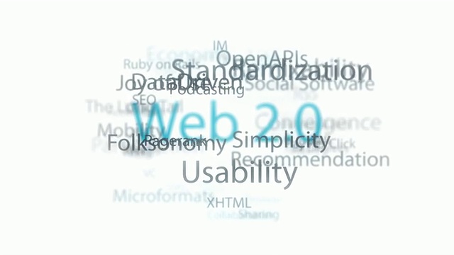 Web 2.0标签云。循环。视频下载