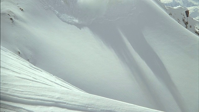 美国阿拉斯加州朱诺的雪崩景观视频素材