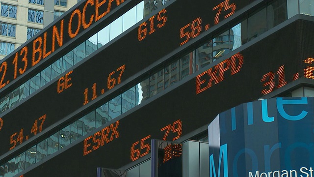 cula金融股票标志/美国纽约市视频下载