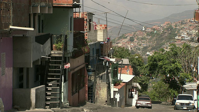 在委内瑞拉，米兰达，加拉加斯，Federico Quiroz / Metropolitan District的贫民住宅区视频素材