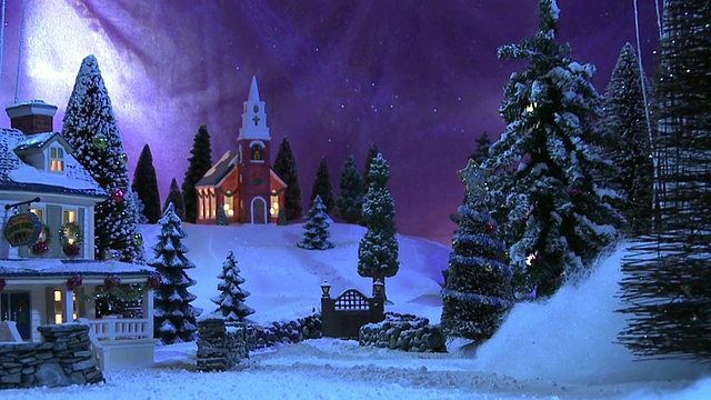 圣诞场景- Country Inn & Church #4视频下载