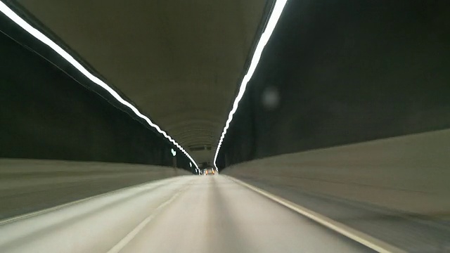 隧道驱动(延时)视频素材