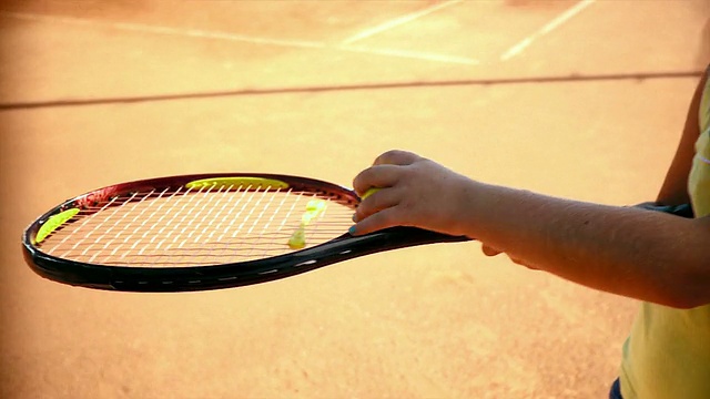 HD:小网球运动员视频素材