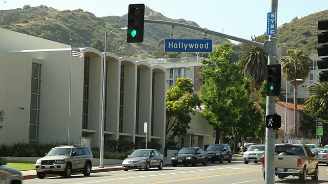WS街景/好莱坞，洛杉矶，加州，美国视频素材