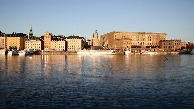 斯德哥尔摩皇家宫殿视频素材