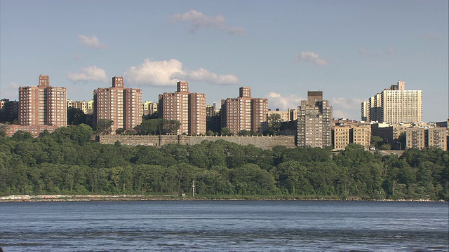 WS高层公寓在华盛顿高地/曼哈顿，纽约市，美国视频素材