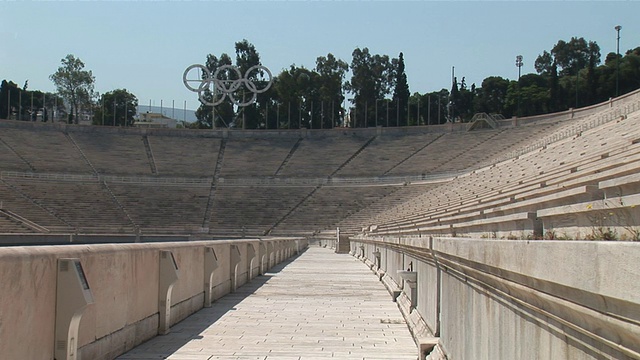 WS古典奥林匹克竞技场/雅典，阿提卡，希腊视频下载
