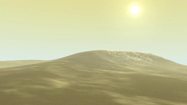 沙吹沙丘3D视频素材