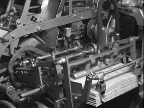 1938年在德国东普鲁士人造黄油厂工作的人们视频下载