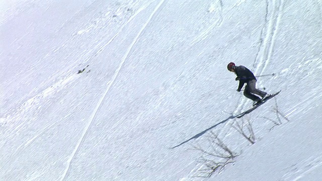 高清:自由式滑雪视频素材