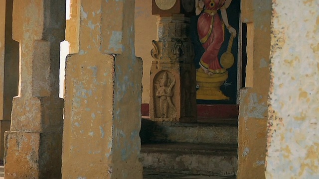 Ramarpaadham Temple / Rameswaram CU ZI室内设计，泰米尔纳德邦，印度视频素材