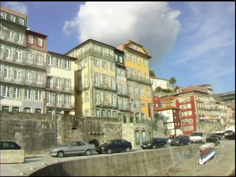 葡萄牙波尔图杜罗河畔的码头视频下载