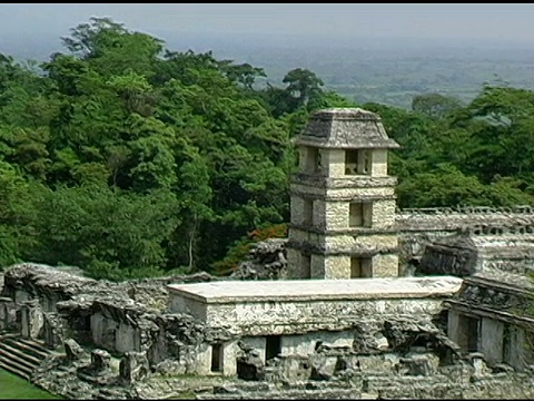 墨西哥恰帕斯的帕伦克玛雅遗址视频下载