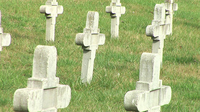 HD:第一次世界大战墓地视频素材