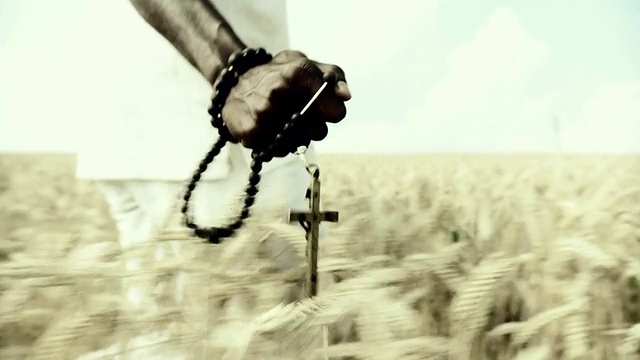 HD慢镜头:非洲人祝福小麦视频素材