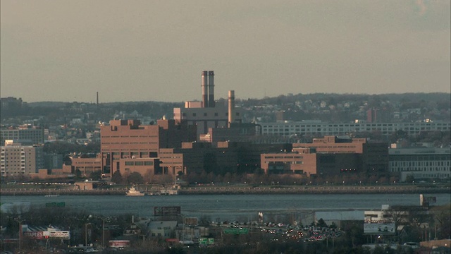 日落时分的波士顿ZI地平线/美国马萨诸塞州视频素材