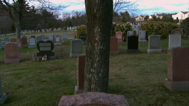 TD墓地墓碑/昆西，马萨诸塞州，美国视频素材