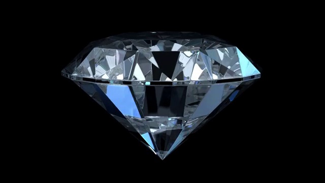 钻石隔离黑色(HD1080)视频素材