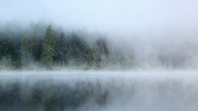 湖上晨雾高清晰度视频下载