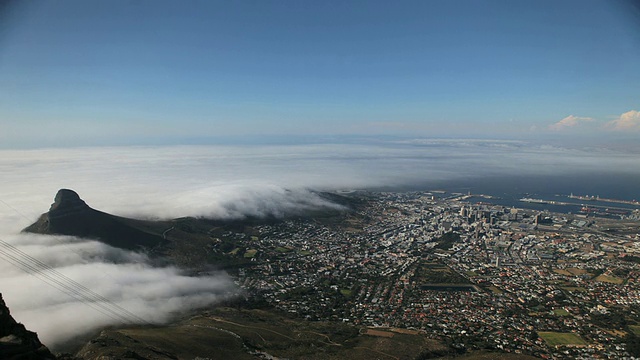 南非开普敦市狮头山的WS T/L视图视频素材