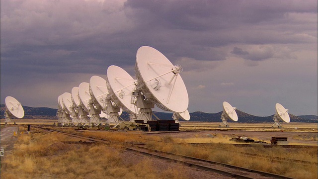 非常大阵列的卫星碟形天线，美国新墨西哥州视频下载